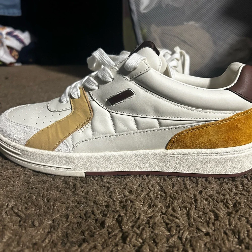 Palm Angels White and Yellow Sneakers - Picture 5 of 9